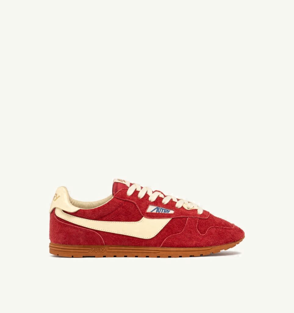 WINDSPIN EN DAIM ET CUIRT IMPERIAL RED E RUTABAGA