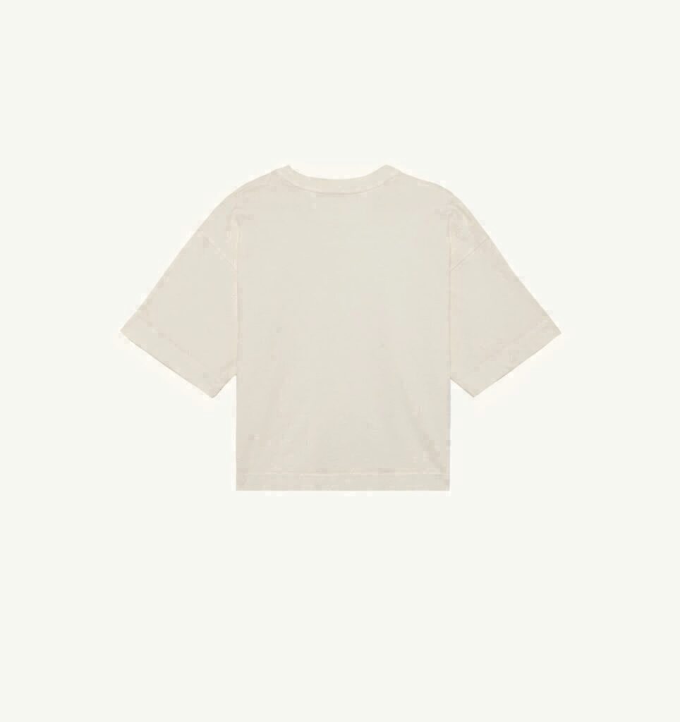 T-SHIRT BOXY AVEC LOGO EN NUANCE FEMME