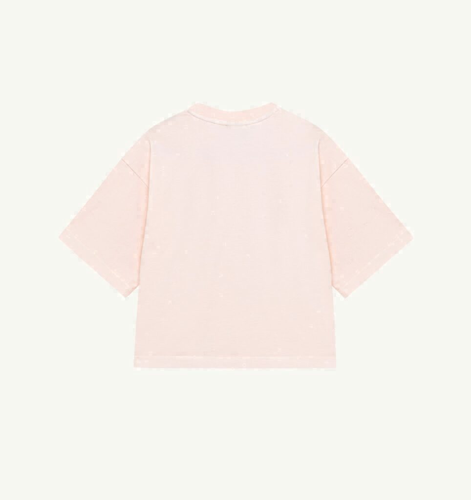 T-SHIRT BOXY AVEC LOGO EN NUANCE FEMME
