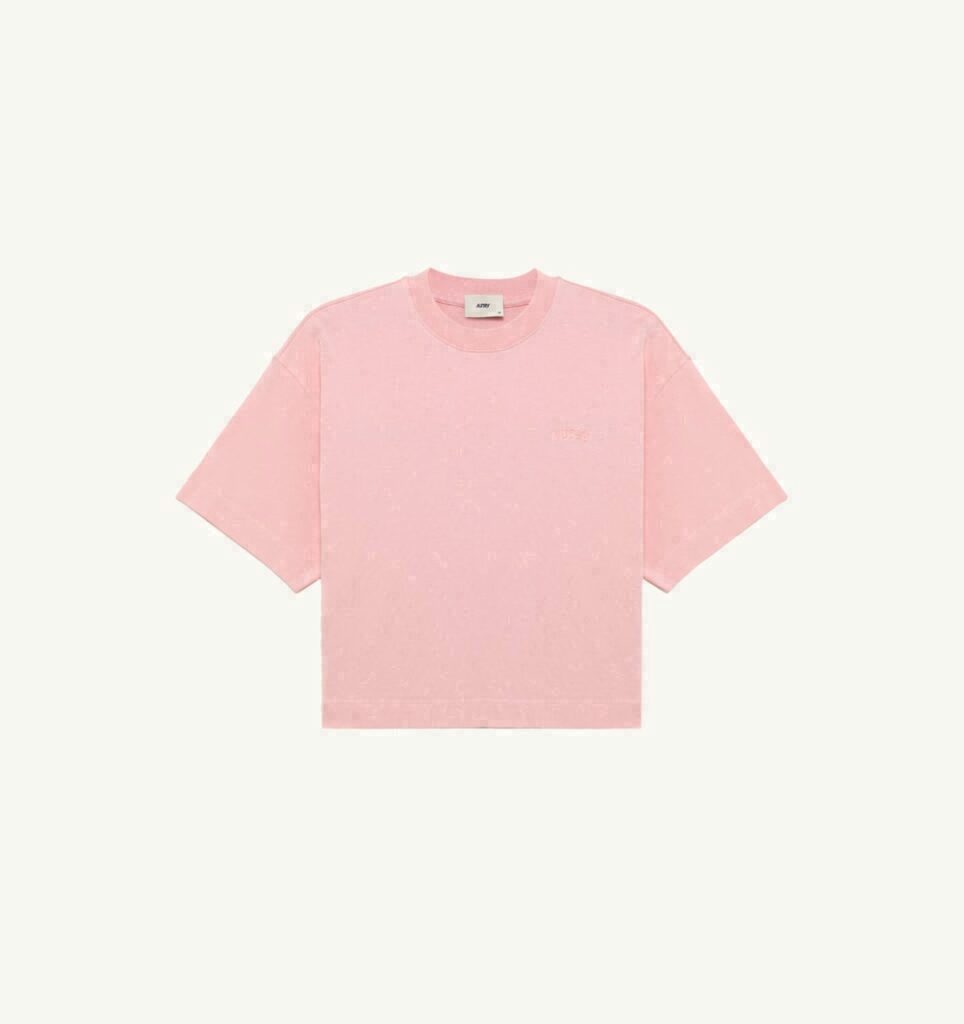 T-SHIRT BOXY AVEC LOGO TON SUR TON FEMME