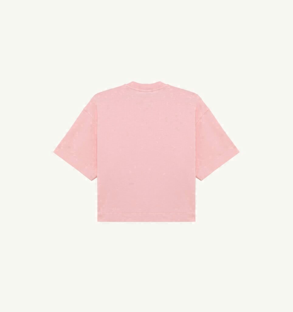 T-SHIRT BOXY AVEC LOGO TON SUR TON FEMME