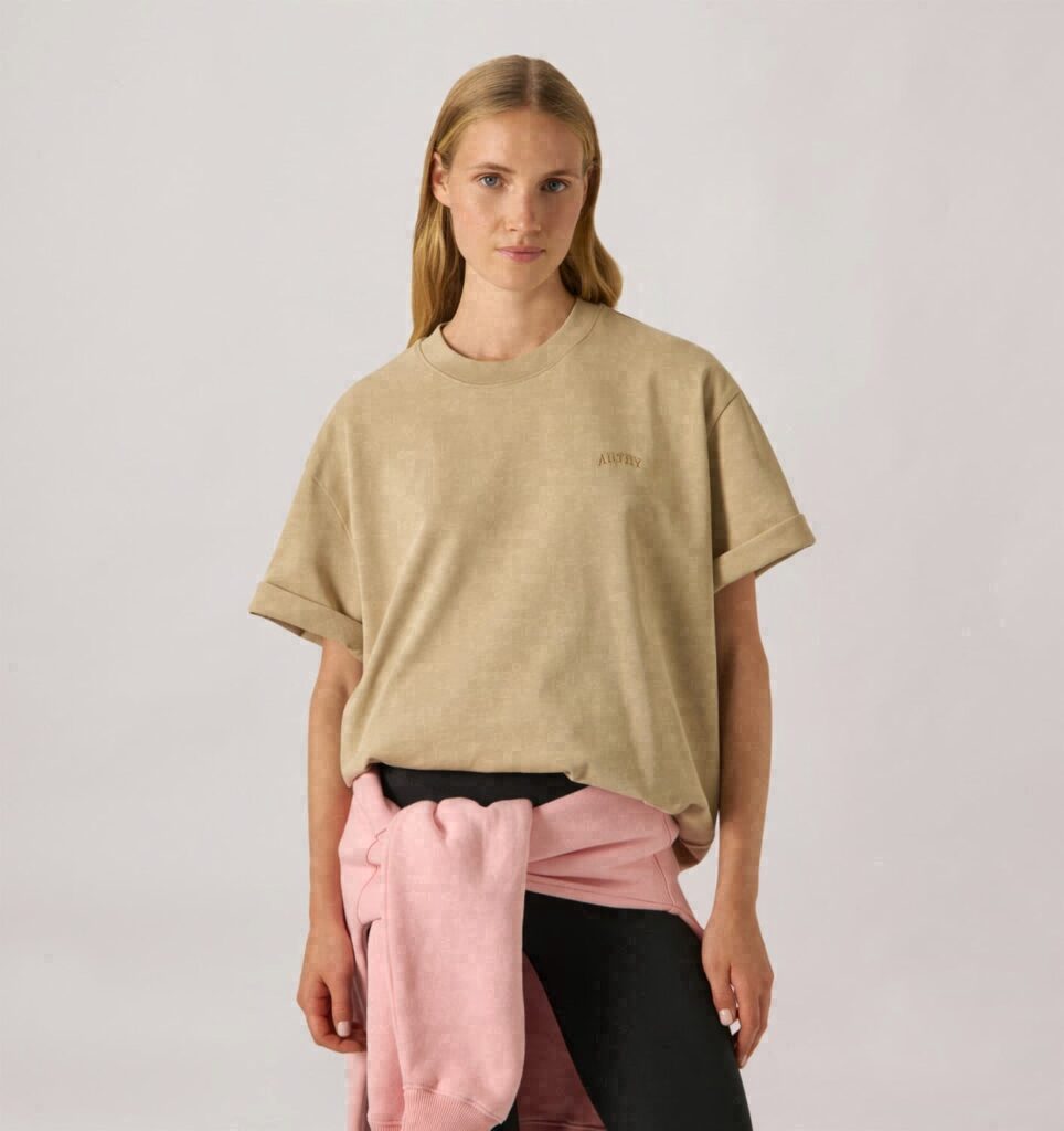 T-SHIRT AVEC LOGO TON SUR TON UNISEX
