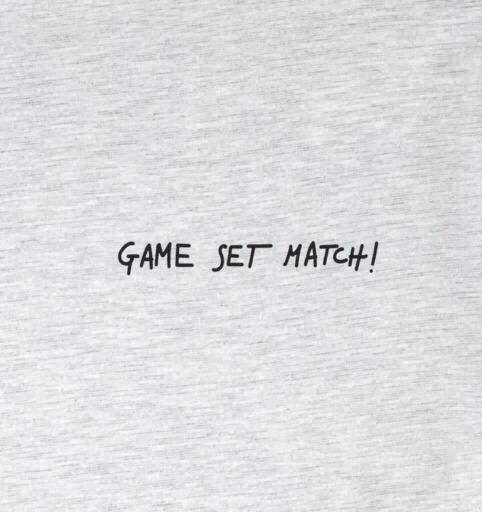 T-SHIRT 'GAME SET MATCH!' UNISEX