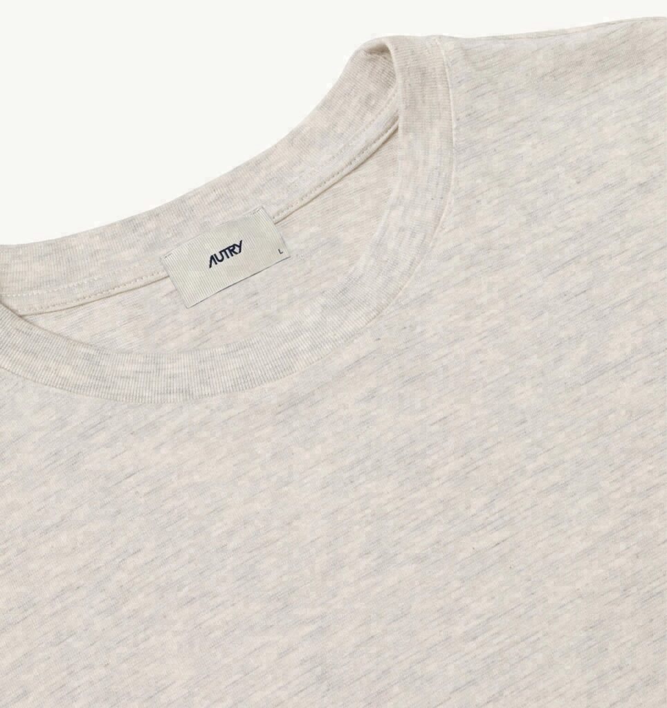 T-SHIRT EN COTON À MANCHES LONGUES AVEC LOGO BRODÉ UNISEX