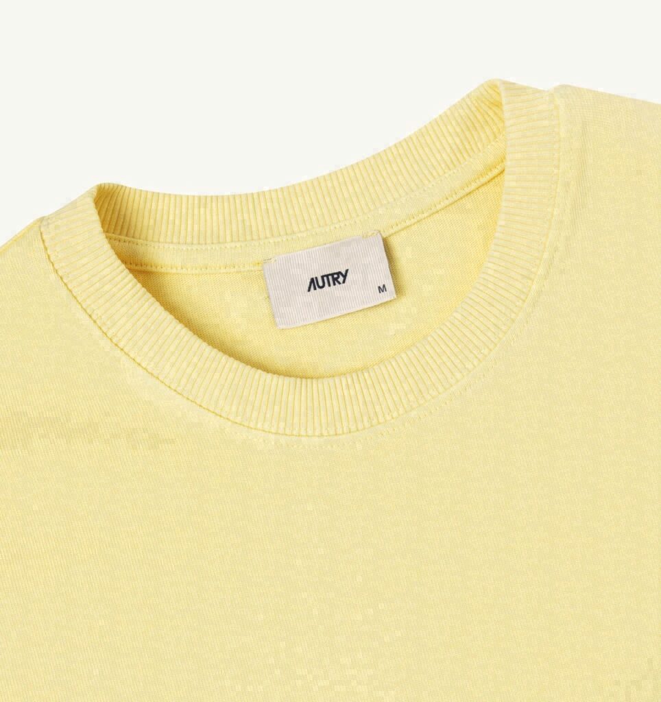 T-SHIRT EN COTON BOXY AVEC LOGO EN NUANCE FEMME