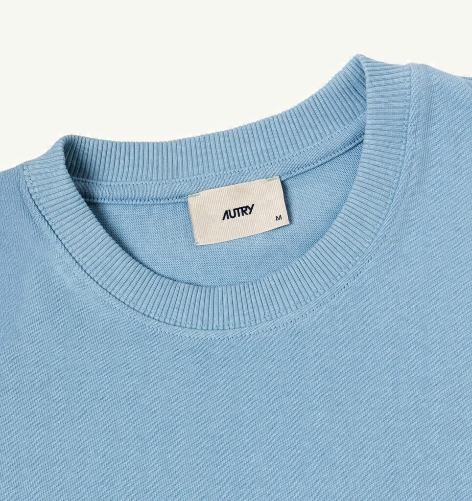 T-SHIRT EN COTON BOXY AVEC LOGO EN NUANCE FEMME