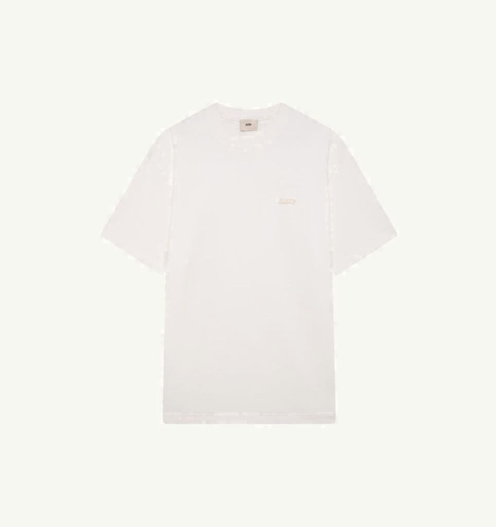 T-SHIRT EN COTON AVEC LOGO EN NUANCE UNISEX
