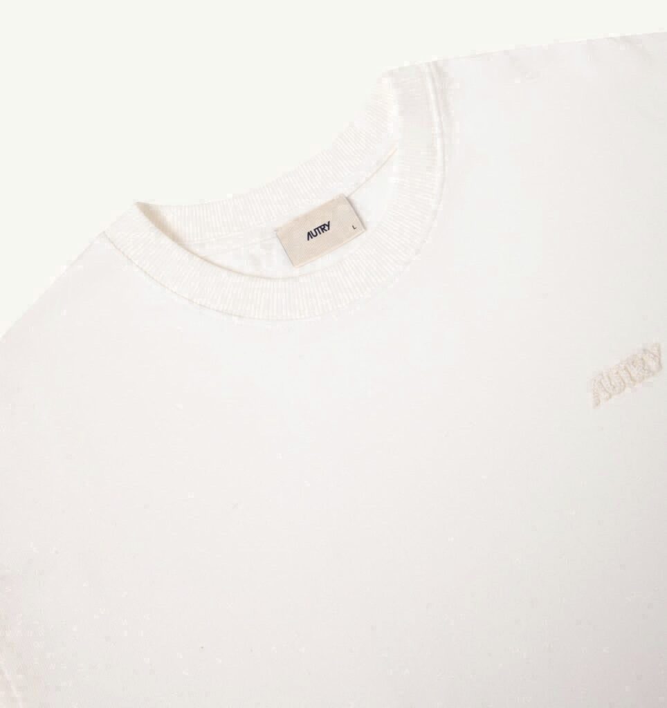 T-SHIRT EN COTON AVEC LOGO EN NUANCE UNISEX