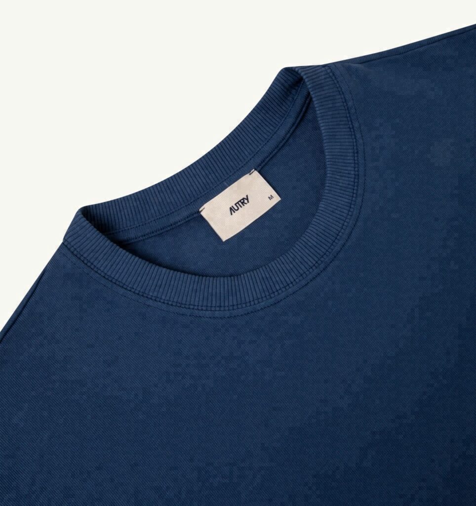 T-SHIRT EN COTON AVEC LOGO EN NUANCE UNISEX