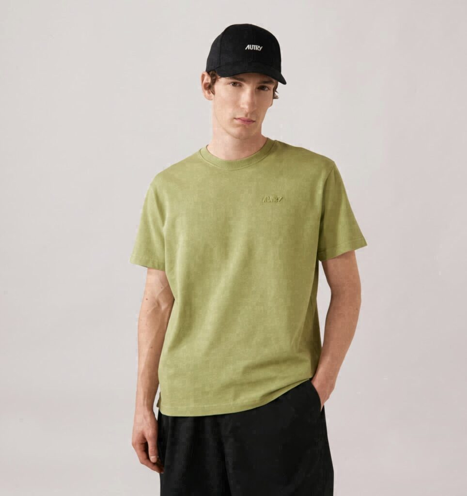 T-SHIRT EN COTON AVEC LOGO EN NUANCE UNISEX