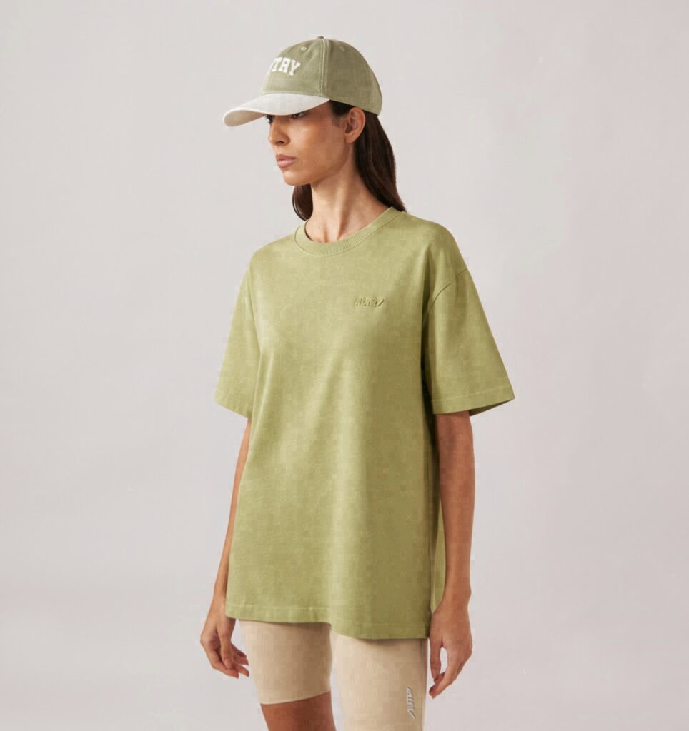 T-SHIRT EN COTON AVEC LOGO EN NUANCE UNISEX