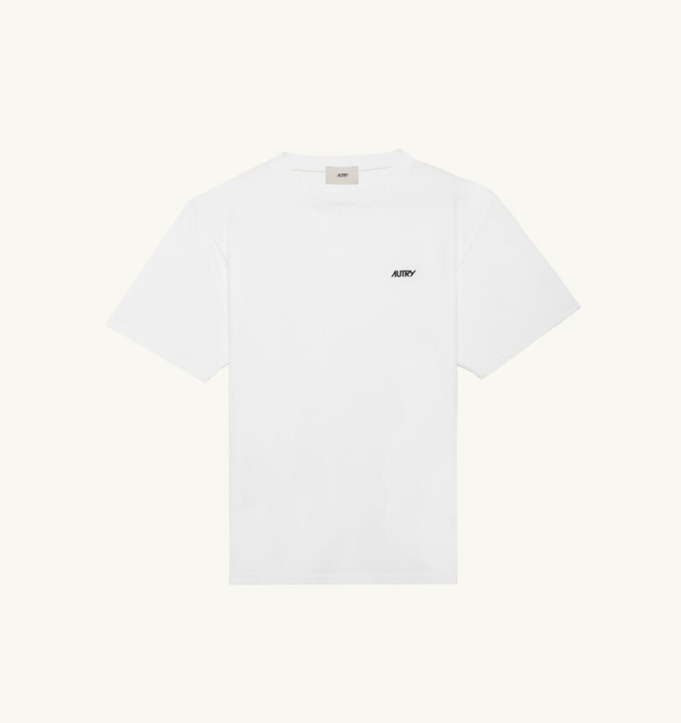 T-SHIRT EN COTON AVEC LOGO BRODÉ POUR FEMME