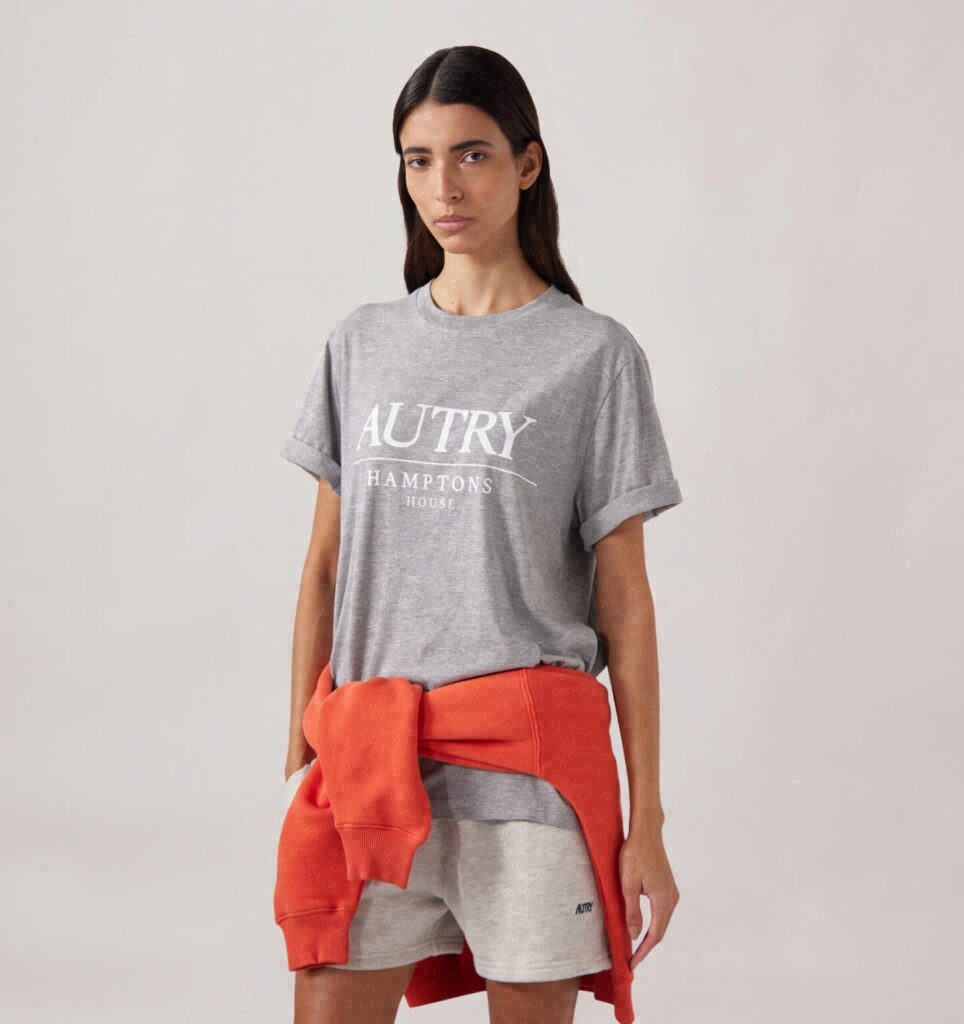 T-SHIRT EN COTON LOGO HAMPTONS HOUSE FEMME